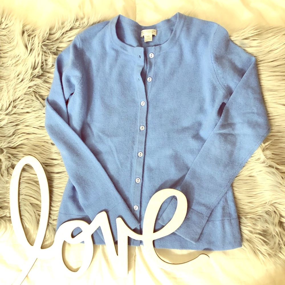 Investments 100% Cashmere sweater sky blue